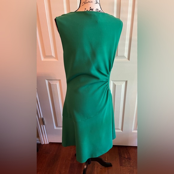 Diane Von Furstenberg DVF Dayna Fit and Flare Midi Dress in Green Size 12 EUC - Picture 3 of 15
